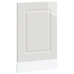 vidaXL indaplovės skydelis Kalmar Blizgus baltas 45x1,5x57 cm