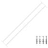 vidaXL Langų saugos grotelės su 2 skersiniais 3 pcs 93-174 cm