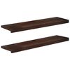 vidaXL Laiptų pakopos 2 vnt. 100 x 30 x 2 cm Tamsiai rudas