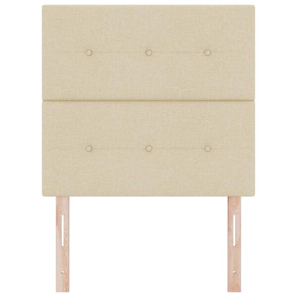 vidaXL Galvūgalis su galvūgalio Kreminė 90 cm Dirbtinė oda