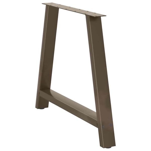 vidaXL Valgomojo stalo kojelės, A formos, 2 vnt., 100 x (72-73) cm, plienas