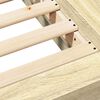 vidaXL Lovos rėmas, sonoma ąžuolo spalvos, 200x200cm, apdirbta mediena