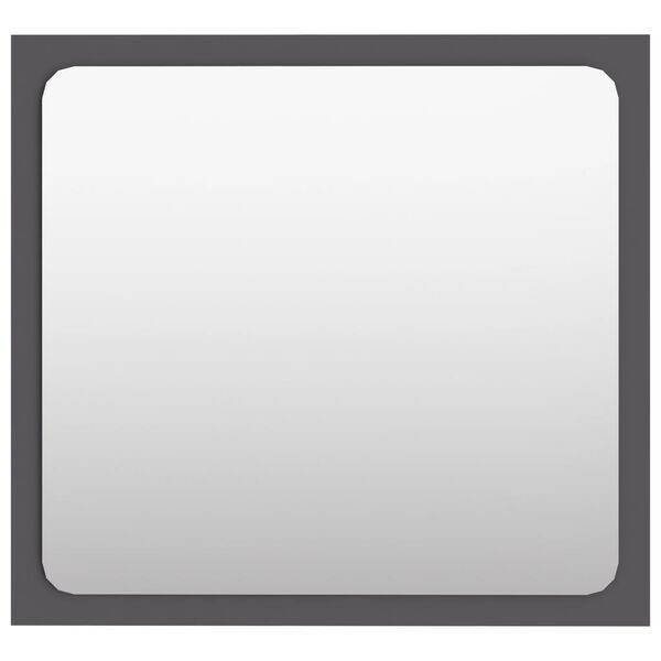 vidaXL Vonios kambario veidrodis, pilkos spalvos, 40x1,5x37cm, MDP