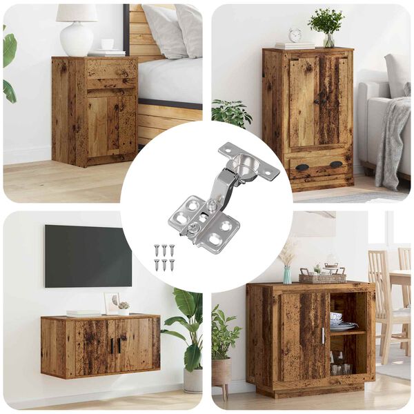 vidaXL Vyrius 12 pcs Nikelio 85 x 52,5 x 9,5 mm Geležis