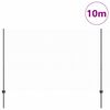 vidaXL Tvora su stulpais Pilka 1,5 x 10 m Plienas ir PVC