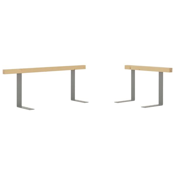 vidaXL Atlošai sofai iš palečių, 2vnt., 110/70cm, pušies mediena