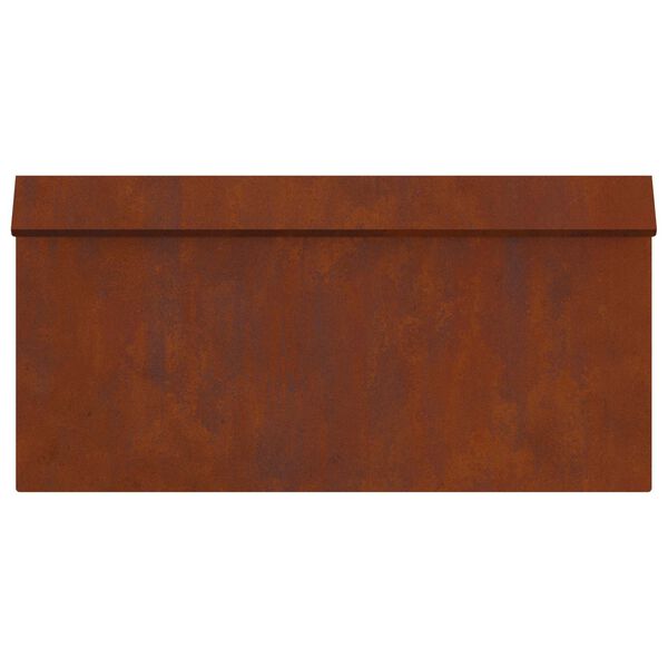 vidaXL Sraigių tvora Rūdijanti 50 x 3,5 x 25 cm