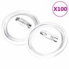 vidaXL Ženkliukų rinkinys su smeigtukais, 100vnt., akrilas, 44mm