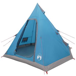 vidaXL Tipi Tent Water-Resistant 3 asmeniui Mėlyna