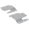 vidaXL Lygaus montavimo laikiklis 2 pcs Sidabro 75 x 66 x 1,4 mm