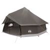 vidaXL Tipi palapinė su stogu Ruda Pilka 600 x 600 x 350 cm