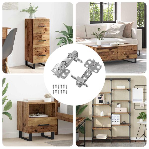 vidaXL Vyrius 2 pcs Nikelio 35 mm Geležis