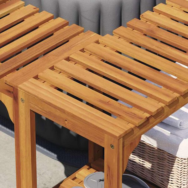 vidaXL Kvadratinis Lauko Karštas Vonia Aptverimas Ruda 250 x 250 cm