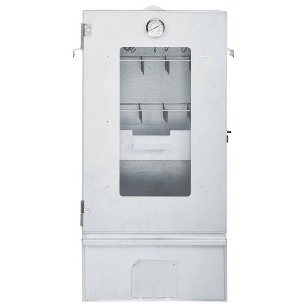 vidaXL Krosnis-rūkykla su &scaron;alto rūkymo generatoriumi, plienas