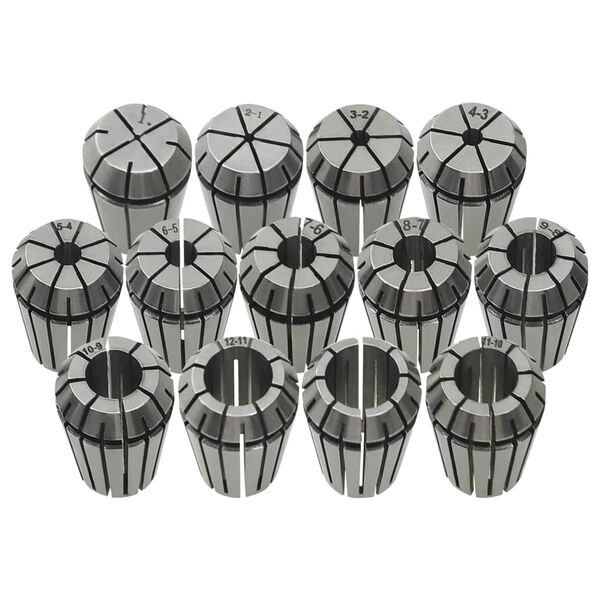 vidaXL ER20 įvorės, 13vnt., tekinimo įrankių rinkinys