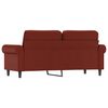vidaXL Dvivietė sofa, raudonojo vyno spalvos, 140cm, dirbtinė oda