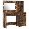 vidaXL Makiažo stalas 2 vnt. Ruda 78.5 x 41 x 135 cm Apdirbta mediena