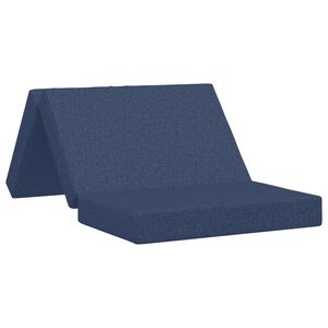 vidaXL Sulankstomas Sofos Lova 100 x 67 x 45 cm Mėlyna