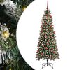 vidaXL Dirbtinė Kalėdų eglutė Žalia 180 cm PVC, plastikas ir plienas