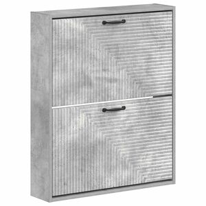 vidaXL Sieninis batų kabinetas HAARLEM 71 x 17 x 86 cm Betono pilka