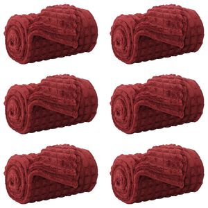 vidaXL Mesti antklodės 6 vnt. Bordo raudona 270 x 240 cm 10.04 kg