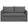 vidaXL Sofa Tamsiai pilka 156 x 82 x 85 cm audinys