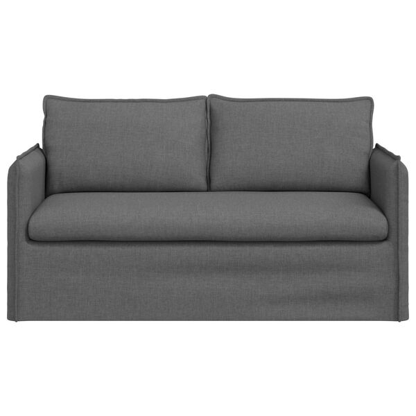 vidaXL Sofa Tamsiai pilka 156 x 82 x 85 cm audinys