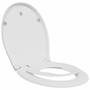 vidaXL Tualeto sėdynė Balta 47 x 37 x 4 cm Duroplastas