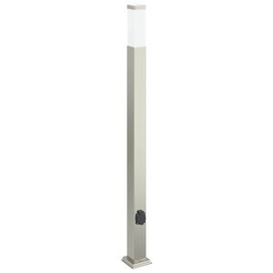 vidaXL &Scaron;viestuvas su stulpeliu, 110 cm, nerūdijantis plienas, IP44