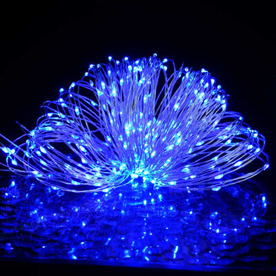 vidaXL 150 LED lempučių girlianda, mėlyna, 15m