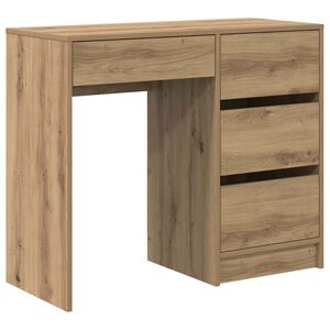 vidaXL Stalas Amatininkų ąžuolas Apdirbta mediena 90 x 37.5 x 75 cm