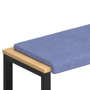 vidaXL Suoliuko pagalvė Audinys Džinsinės mėlynos Gylis 35 cm