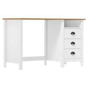vidaXL Ra&scaron;omasis stalas su 3 stalčiais Hill, 120x50x74cm, pu&scaron;is