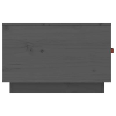vidaXL Kavos staliukas, pilkas, 60x53x35cm, pušies medienos masyvas