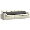 vidaXL Sofa Pagalvės 2 pcs Tamsiai pilka 200 x 40 cm