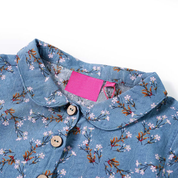 Vaiki&scaron;ka suknelė ilgomis rankovėmis, benzino spalvos, 140 dydžio