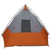 vidaXL Tipi palapinė Pilka ir oranžinė 383 x 338 x 217 cm tafta