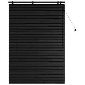 vidaXL Venecijos žaliuzės Juoda 120 x 160 cm 35 mm