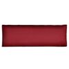vidaXL Kėdės pagalvėlė, paminkštinta, vyno raudona, 120x40x10cm