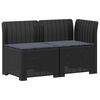 vidaXL 2-Vietis Sodo Sofas su Pagalvėlėmis, Atrodo kaip Ratano