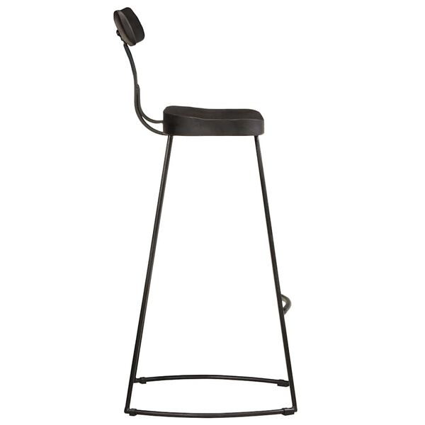 vidaXL baro kėdės 2 vnt juodos 49x43x103 cm masyvo mango