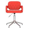 vidaXL Pasukamos valgomojo kėdės, 4vnt., raudonos, dirbtinė oda