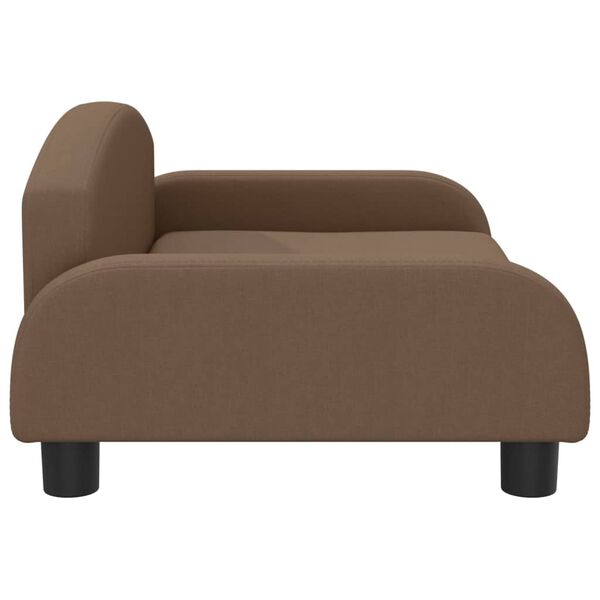 vidaXL Vaiki&scaron;ka sofa, rudos spalvos, 70x45x30cm, audinys