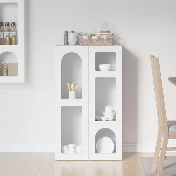 vidaXL Kabalas Balta 59 x 35 x 100,5 cm Apdirbta mediena