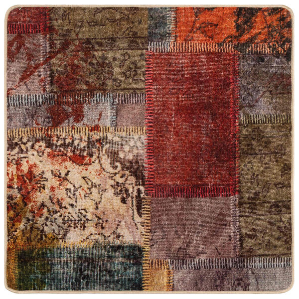 vidaXL Kilimėlis MARSA Įvairiaspalvis 100 x 100 cm Poliesteris ir PVC