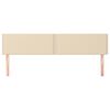 vidaXL Galvūgalis, 2vnt., kreminės spalvos, 100x5x78/88cm, audinys