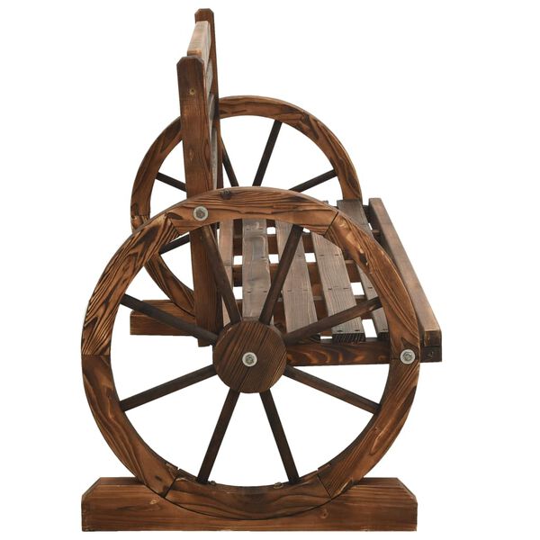 vidaXL Sodo souliukas, 142cm, eglės medienos masyvas