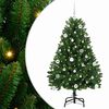 vidaXL Dirbtinė Kalėdų eglutė 150 cm 150 LED &Scaron;ilta balta Žalia