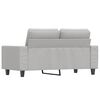 vidaXL Dvivietė sofa, &scaron;viesiai pilka, 120cm, mikropluo&scaron;to audinys