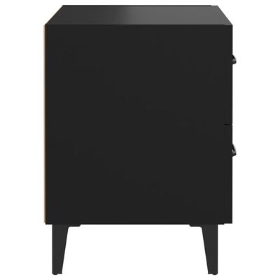 vidaXL Naktinė spintelė, juodos spalvos, 40x35x47,5cm